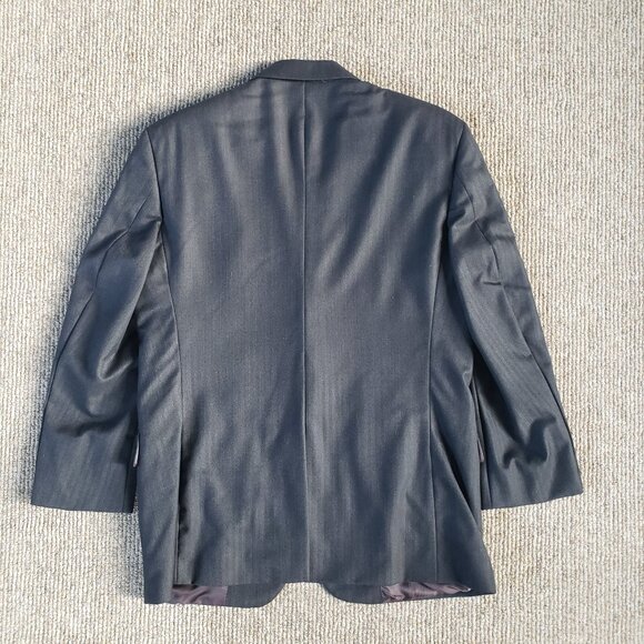 Brooks Brothers 1818 Madison Gray Herringbone Wool Suit Saxxon 42S / W37 - Picture 6 of 14